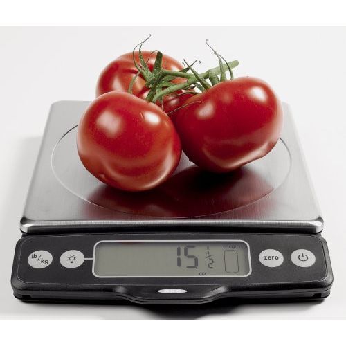 옥소 OXO Good Grips Stainless Steel Food Scale with Pull-Out Display, 11-Pound