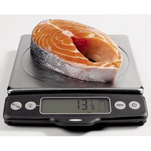 옥소 OXO Good Grips Stainless Steel Food Scale with Pull-Out Display, 11-Pound