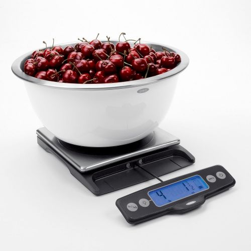 옥소 OXO Good Grips Stainless Steel Food Scale with Pull-Out Display, 11-Pound