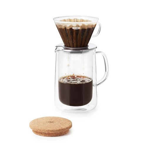  OXO - Good Grips OXO Good Grips Kaffeefilter aus Glas Kaffeefilter-(Pour-Over-) Set, Glas 24 ounce farblos