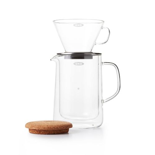  OXO - Good Grips OXO Good Grips Kaffeefilter aus Glas Kaffeefilter-(Pour-Over-) Set, Glas 24 ounce farblos