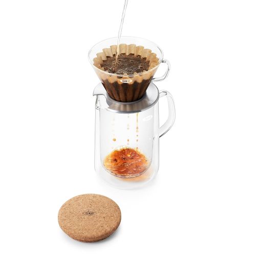  OXO - Good Grips OXO Good Grips Kaffeefilter aus Glas Kaffeefilter-(Pour-Over-) Set, Glas 24 ounce farblos