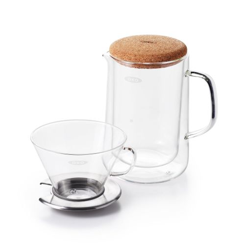  OXO - Good Grips OXO Good Grips Kaffeefilter aus Glas Kaffeefilter-(Pour-Over-) Set, Glas 24 ounce farblos