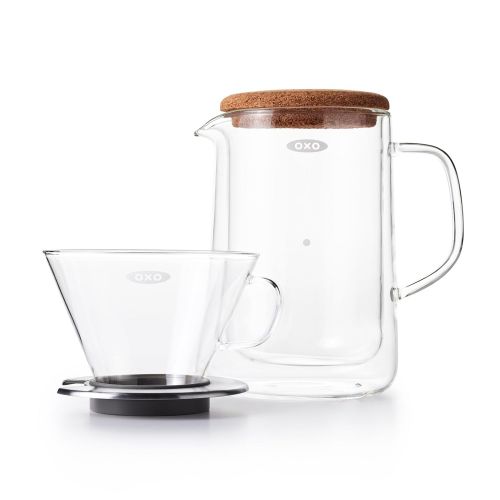  OXO - Good Grips OXO Good Grips Kaffeefilter aus Glas Kaffeefilter-(Pour-Over-) Set, Glas 24 ounce farblos