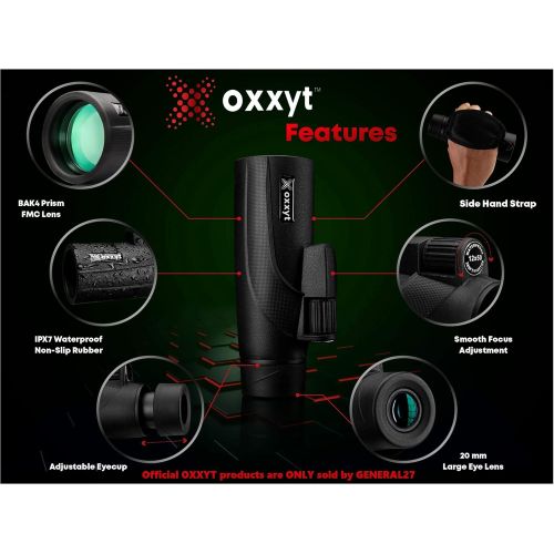  [아마존베스트]Oxxyt Monocular Telescope 12X50, BAK4 Prism, FMC Lens, Perfect for Outdoor Bird Watching, Monocular Telescope for Smartphone with Phone Holder & Tripod, Monoculars for Adults High