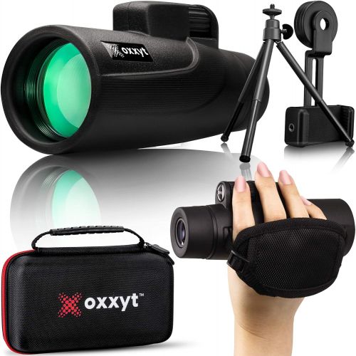  [아마존베스트]Oxxyt Monocular Telescope 12X50, BAK4 Prism, FMC Lens, Perfect for Outdoor Bird Watching, Monocular Telescope for Smartphone with Phone Holder & Tripod, Monoculars for Adults High