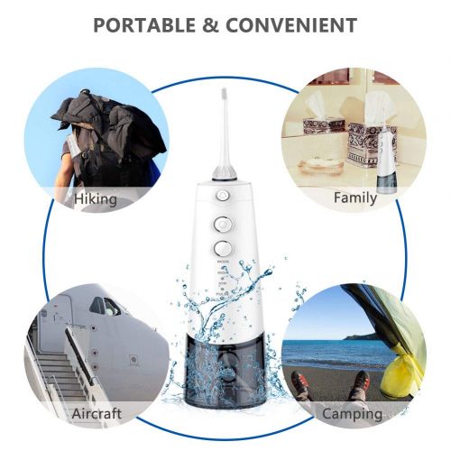  OYUNKEY Water Flosser,Cordless Oral Irrigator with IPX7 Waterproof 5 Jet Tips, 3 Modes Portable Dental Water...