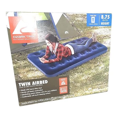  Ozark Trail Vinyl Airbed, Twin, New in Box