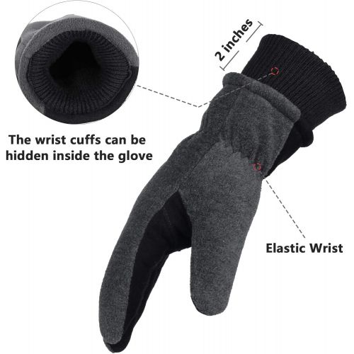  [아마존 핫딜] OZERO Winter Cold Weather Gloves Waterproof Genuine Deerskin Leather Cold Resistance -20℉