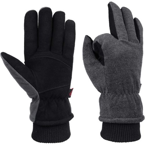  [아마존 핫딜] OZERO Winter Cold Weather Gloves Waterproof Genuine Deerskin Leather Cold Resistance -20℉