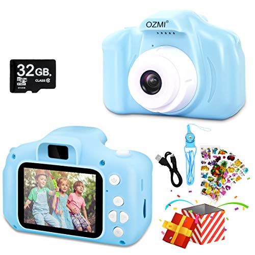  [아마존베스트]OZMI Upgrade Kids Selfie Camera, Christmas Birthday Gifts for Boys Age 3-12, Children Digital Cameras 1080P 2 Inch Toddler, Portable Toy for 3 4 5 6 7 8 9 10 Year Old Boy with 32GB