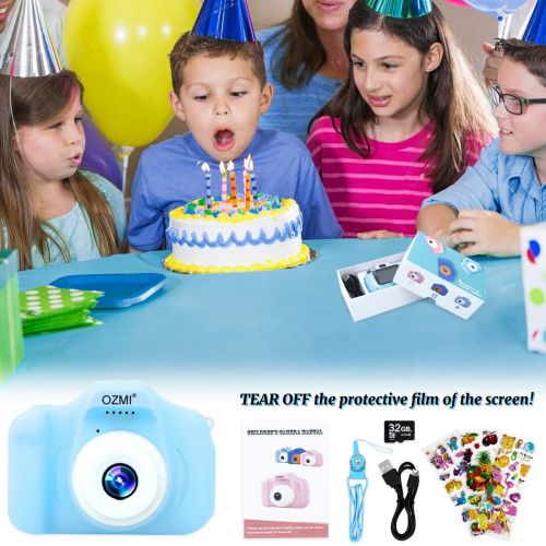  [아마존베스트]OZMI Upgrade Kids Selfie Camera, Christmas Birthday Gifts for Boys Age 3-12, Children Digital Cameras 1080P 2 Inch Toddler, Portable Toy for 3 4 5 6 7 8 9 10 Year Old Boy with 32GB