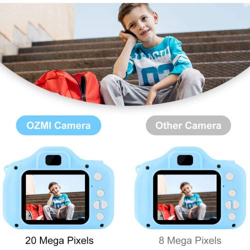  [아마존베스트]OZMI Upgrade Kids Selfie Camera, Christmas Birthday Gifts for Boys Age 3-12, Children Digital Cameras 1080P 2 Inch Toddler, Portable Toy for 3 4 5 6 7 8 9 10 Year Old Boy with 32GB