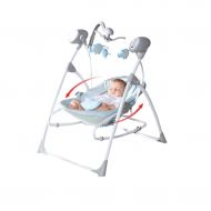OZYN Travel Crib Baby Electric Rocking Chair Crib Travel Cots Foldable Baby Bed Sleepy Swing Chargable Remote Control