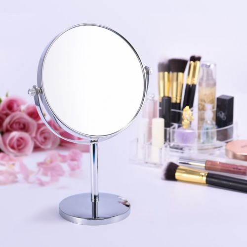  Magnifying Makeup Mirror, Oak Leaf Double-Side 1x/10X Magnification Tabletop Swivel Vanity Mirror, 8 Inch