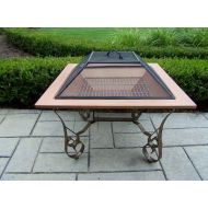 /Oakland Living Victoria 33-Inch Fire Pit with Grill and Copper Bowl