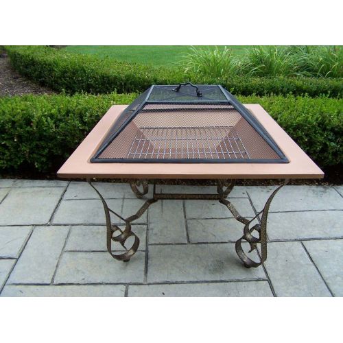  Oakland Living Victoria 33-Inch Fire Pit with Grill and Copper Bowl