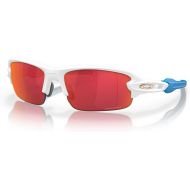 Oakley Youth OJ9008 Flak XXS Square Sunglasses, Matte White/Prizm Field, 58 mm