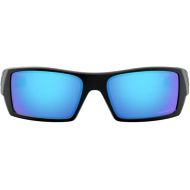 Oakley Gascan Sunglasses (Matte Black Frame, Prizm Sapphire Polarized Lens) with Country Flag Microbag