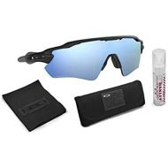 [아마존베스트]Oakley Radar EV Path Sunglasses (Matte Black Frame/Deep Prizm Water Polarized Lens) with Lens Cleaning Kit (Black)