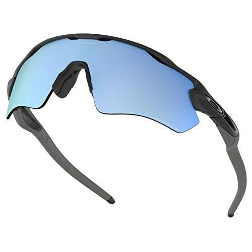 오클리 [아마존베스트]Oakley Radar EV Path Sunglasses (Matte Black Frame/Deep Prizm Water Polarized Lens) with Lens Cleaning Kit (Black)