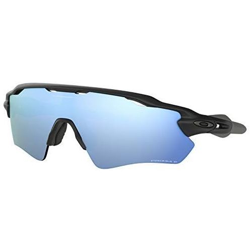 오클리 [아마존베스트]Oakley Radar EV Path Sunglasses (Matte Black Frame/Deep Prizm Water Polarized Lens) with Lens Cleaning Kit (Black)