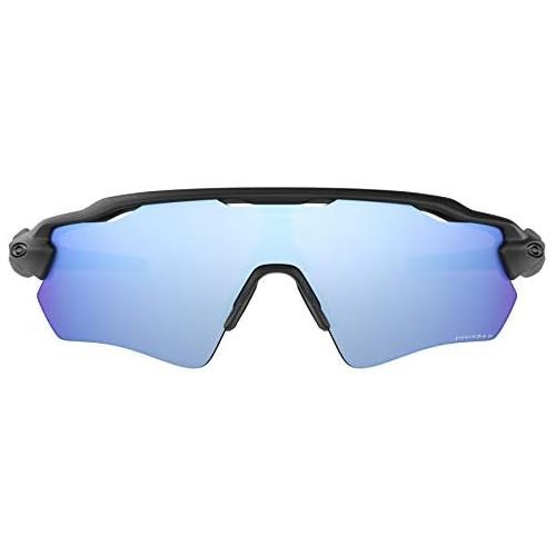 오클리 [아마존베스트]Oakley Radar EV Path Sunglasses (Matte Black Frame/Deep Prizm Water Polarized Lens) with Lens Cleaning Kit (Black)