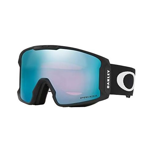 오클리 Oakley Line Miner Snow Goggle, Matte Black, Medium, Prizm Sapphire Iridium Lens