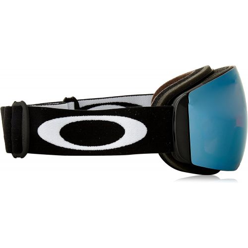 오클리 Oakley Flight Deck XM Snow Goggles, Matte Black, Prizm Sapphire Iridium, Medium