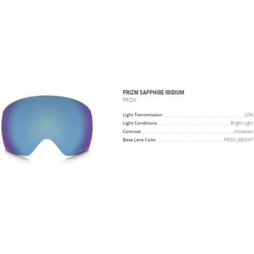 오클리 [아마존베스트]Oakley Flight Deck Snow Goggle Replacement Lens Prizm Sapphire Iridium