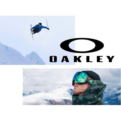 오클리 Oakley Flight Deck XM Snow Goggle (Matte White Frame/Prizm HI Pink Iridium Lens) with Lens Cleaning Kit