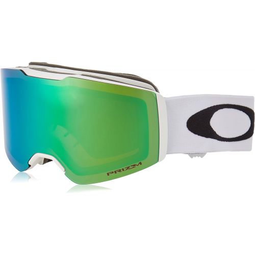 오클리 Oakley Fall Line Snow Goggles, Matte White Frame, Prizm Jade Iridium Lens, Medium