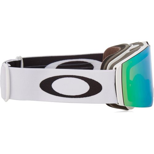 오클리 Oakley Fall Line Snow Goggles, Matte White Frame, Prizm Jade Iridium Lens, Medium