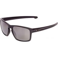 Oakley Mens Sliver Polarized Iridium Rectangular Sunglasses