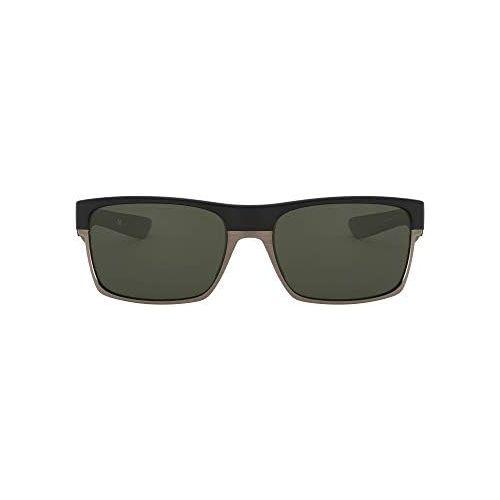 오클리 Oakley Mens Two Face OO9256-01 Rectangular Sunglasses