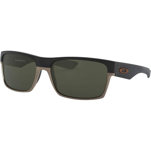 오클리 Oakley Mens Two Face OO9256-01 Rectangular Sunglasses