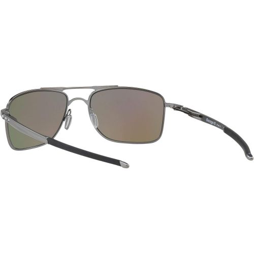 오클리 Oakley Mens Gauge 8 Polarized Iridium Rectangular Sunglasses