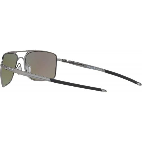 오클리 Oakley Mens Gauge 8 Polarized Iridium Rectangular Sunglasses