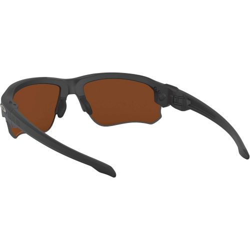 오클리 Oakley Mens Speed Jacket Polarized Iridium Oval Sunglasses, Black, 67.0 mm