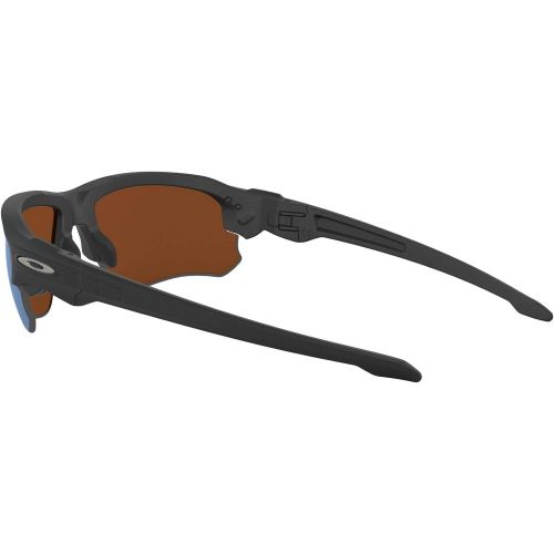 오클리 Oakley Mens Speed Jacket Polarized Iridium Oval Sunglasses, Black, 67.0 mm