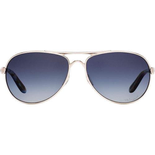 오클리 Oakley Womens Tie Breaker OO4108-02 Polarized Aviator Sunglasses