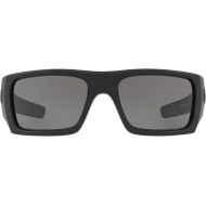 Oakley Mens Si Ballistic Det Cord Rectangular Sunglasses, Matte Black, 60.8 mm