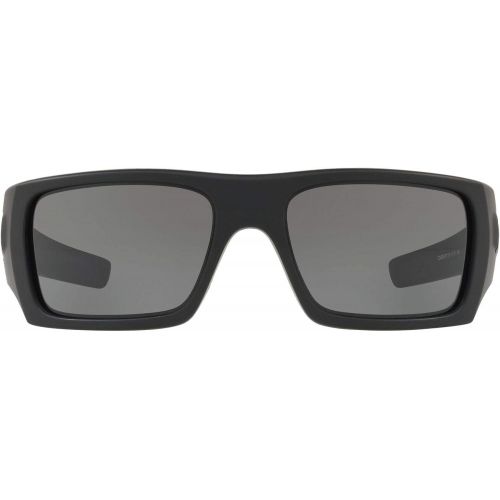 오클리 Oakley Mens Si Ballistic Det Cord Rectangular Sunglasses, Matte Black, 60.8 mm