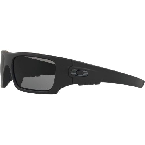 오클리 Oakley Mens Si Ballistic Det Cord Rectangular Sunglasses, Matte Black, 60.8 mm