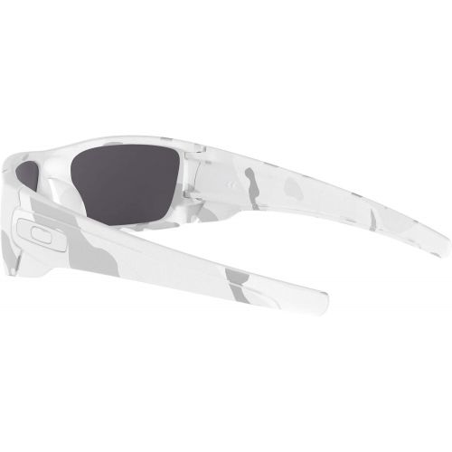 오클리 Oakley Mens Fuel Cell Non-Polarized Iridium Rectangular Sunglasses, Dissolve Bare Camo, 60.0 mm