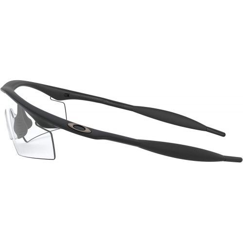 오클리 Oakley Mens Ballistic M Frame Strike Rectangular Sunglasses, Black, 0 mm