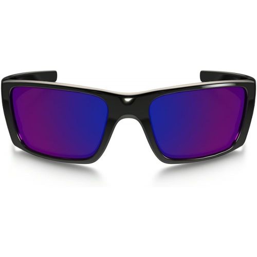 오클리 Oakley Mens Fuel Cell Non-Polarized Iridium Rectangular Sunglasses, Blue Black, 60 mm