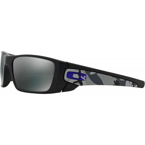 오클리 Oakley Mens Fuel Cell Non-Polarized Iridium Rectangular Sunglasses, Blue Black, 60 mm