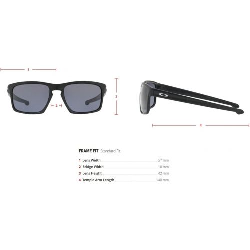 오클리 Oakley Mens Sliver OO9262-14 Rectangular Sunglasses