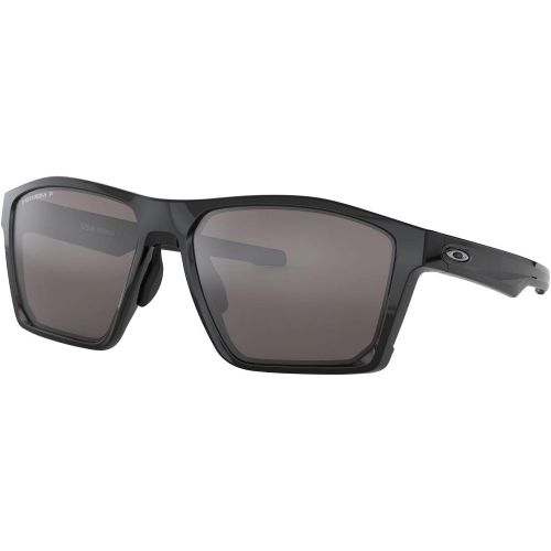 오클리 Oakley Mens Targetline (a) Polarized Iridium Square Sunglasses, Polished Black, 58.0 mm